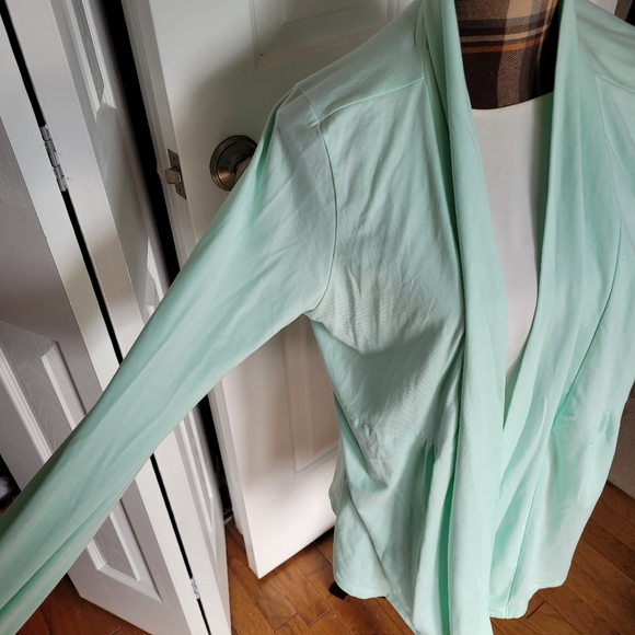 L.L. Bean Cardigan Teal - Picture 2 of 3